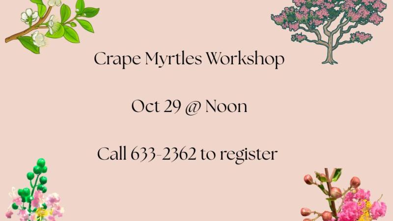 Crape Myrtles Workshop