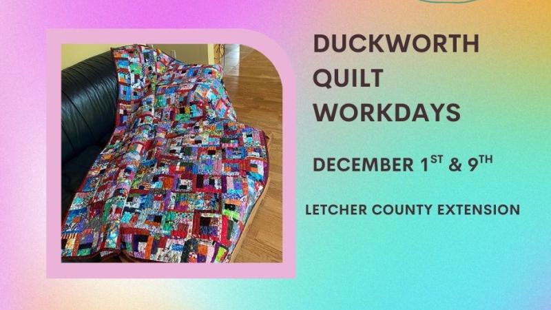 Duckworth Quilt Work Days